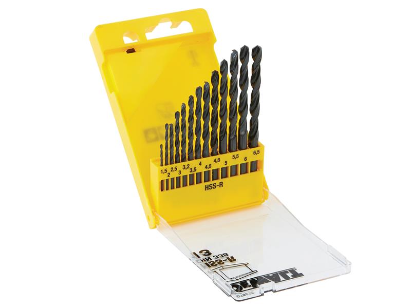 DEWALT HSS-R Jobber Drill Bit Set