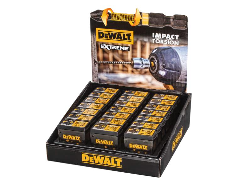 DEWALT Impact Torsion Bits PZ2 25mm Tic Tac Display 21 Piece