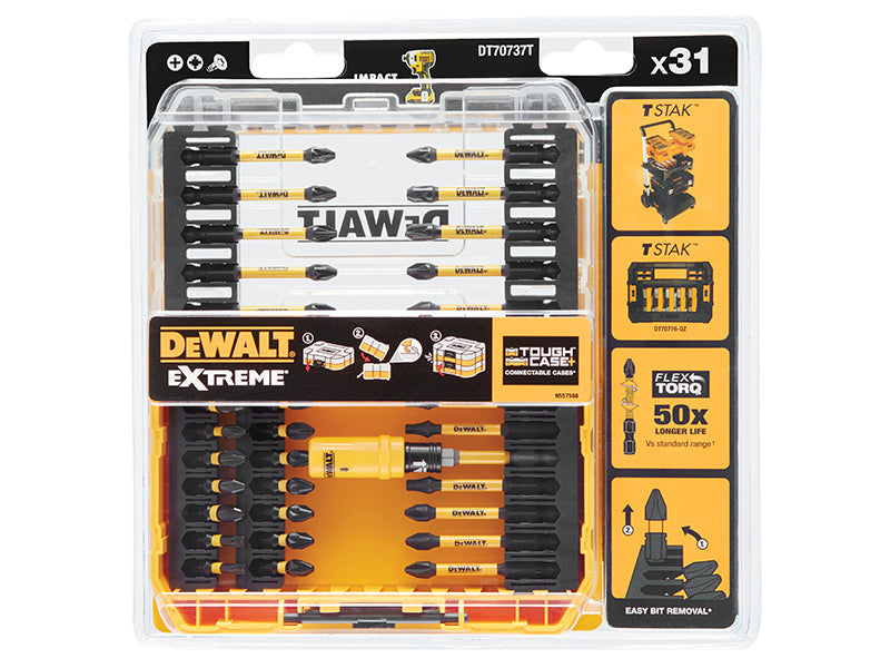 DEWALT DT70737T FLEXTORQ™ Screwdriving Set, 31 Piece