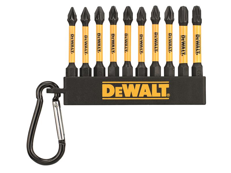 DEWALT DT7276QZ Pozi Bit Keyring 10 Piece (Jar of 50)