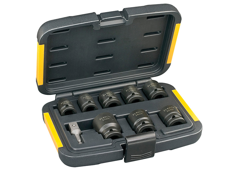 DEWALT DT7507 Impact Socket Set, 9 Piece