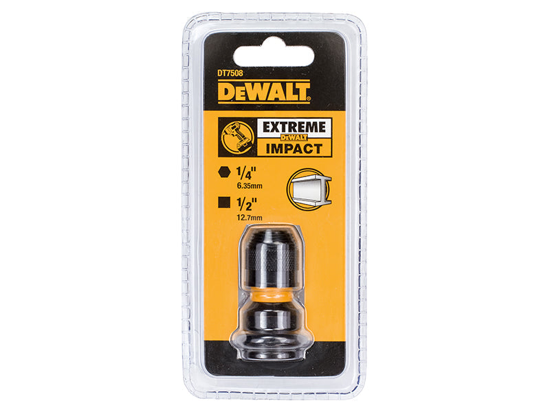 DEWALT DT7508 1/2in Drive to 1/4in Hex Impact Adaptor