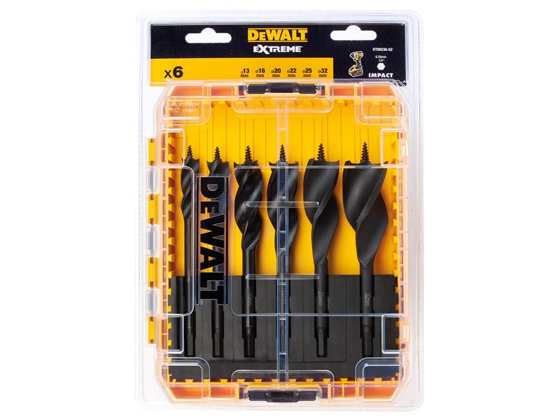 DEWALT DT90238 Extreme Tri-Flute Spade Bit Set, 6 Piece