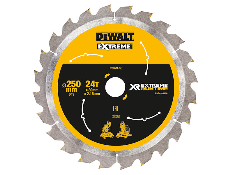 DEWALT Extreme Runtime FlexVolt Mitre Saw Blade