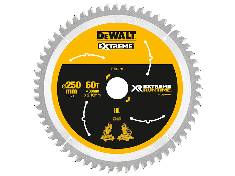 DEWALT Extreme Runtime FlexVolt Mitre Saw Blade