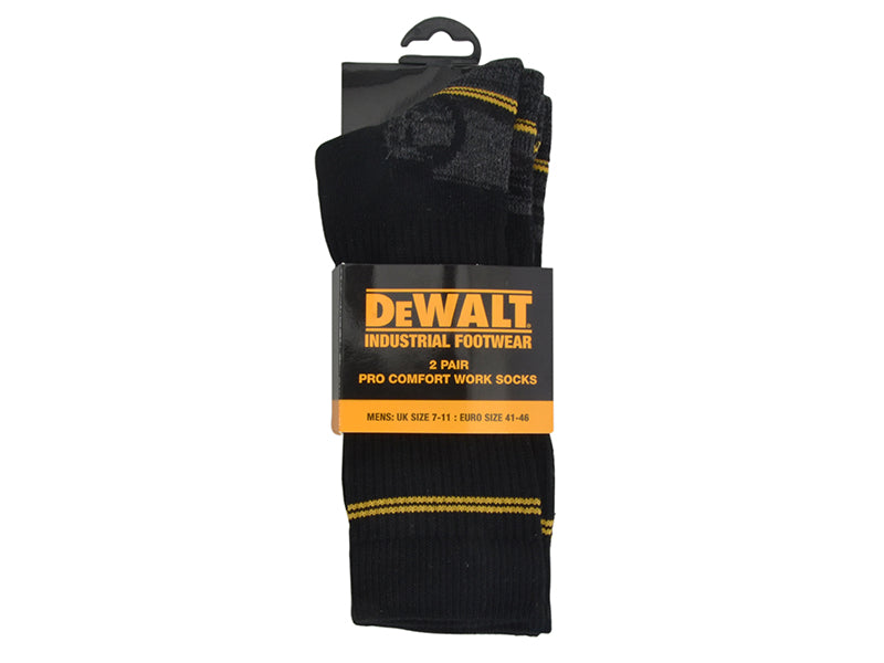 DEWALT Pro Comfort Work Socks (Pack 2 Pairs)