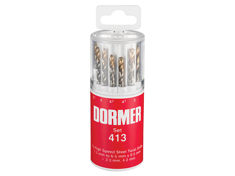 Dormer A094 HSS Jobber Drills in Round Plastic Cases