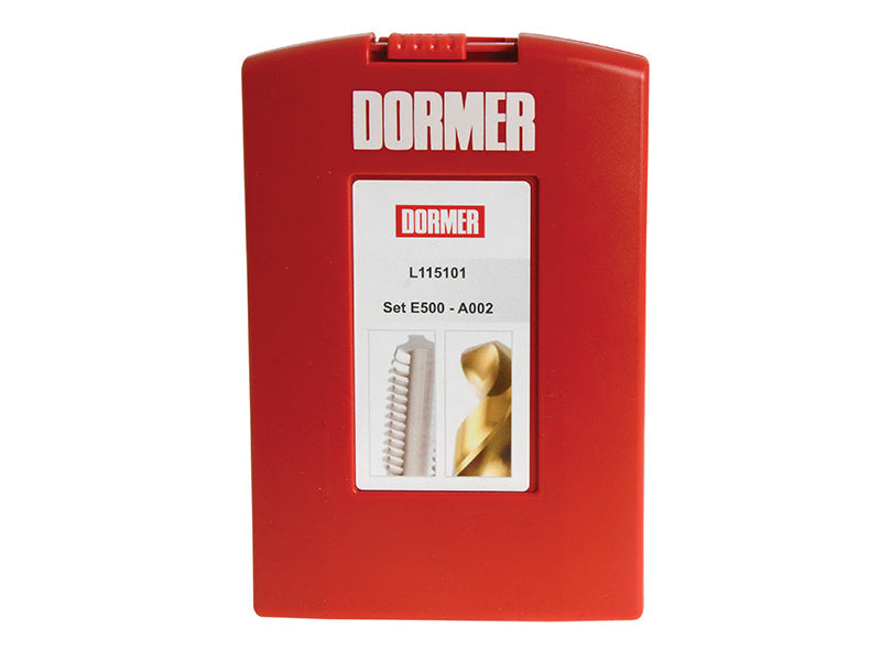 Dormer A002 Drills & E500 HSS MC Tap Set