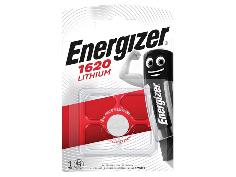 Energizer® CR1620 Coin Lithium Battery (Single)