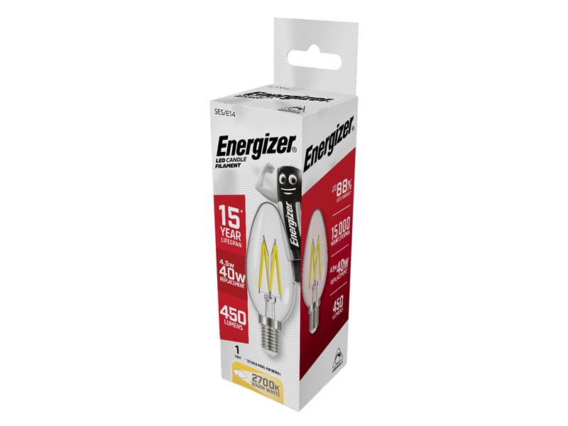 Energizer® LED Candle Filament Dimmable Bulb