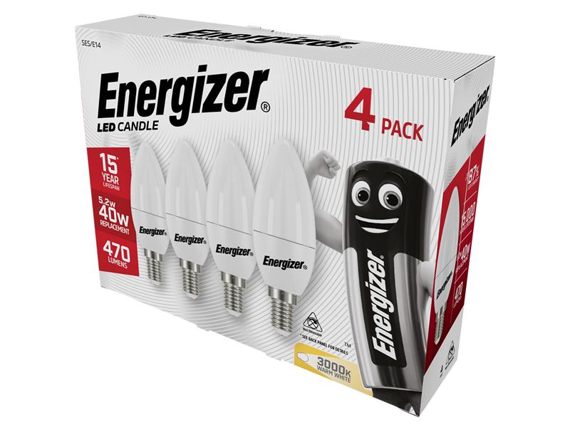 Energizer® LED Opal Candle Non-Dimmable Bulb