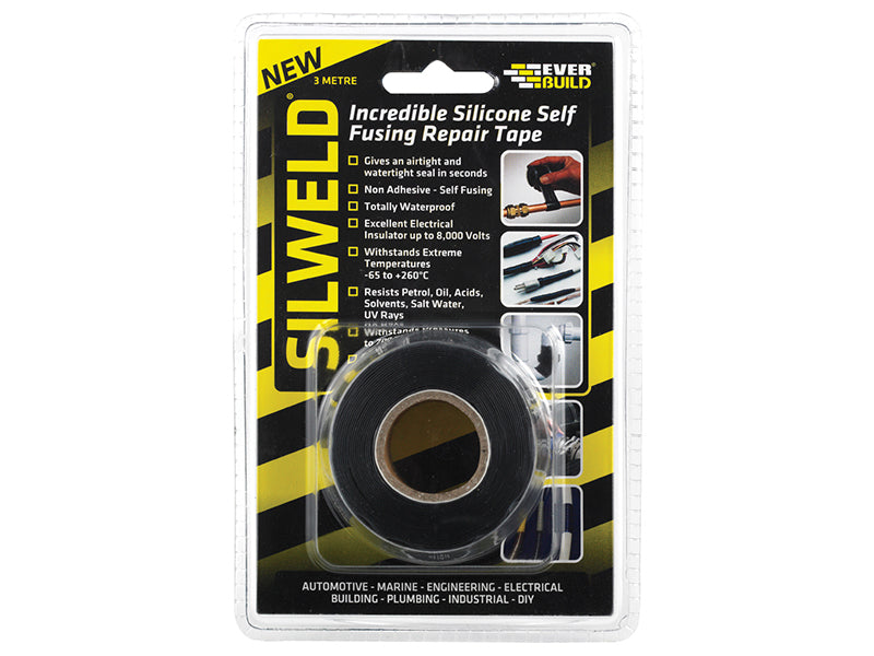 Everbuild Silweld Tape 3m Black