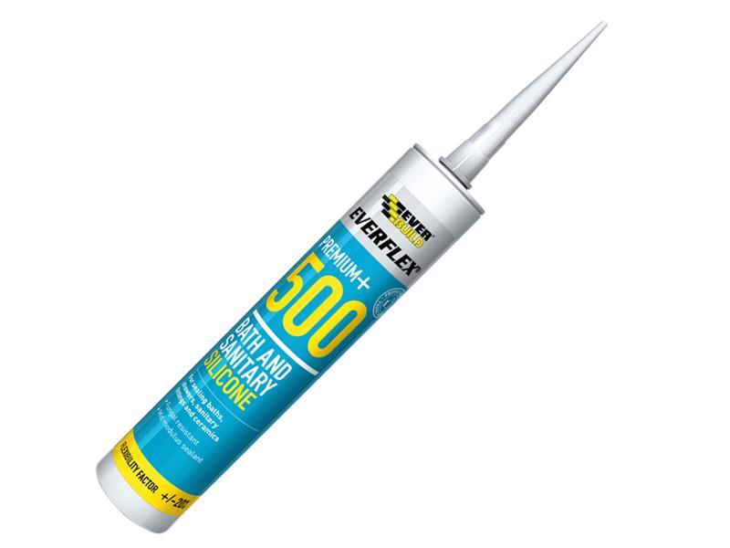 Everbuild 500 Bath & Sanitary Silicone Sealant