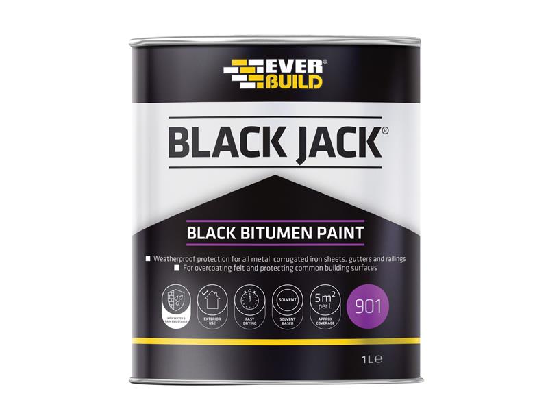 Everbuild Black Jack® 901 Black Bitumen Paint