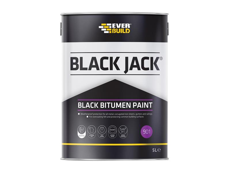 Everbuild Black Jack® 901 Black Bitumen Paint