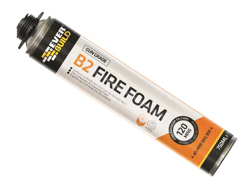 Everbuild Fire Foam B2 Gun Grade Aerosol 750ml