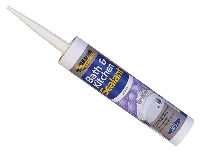 Everbuild Bath & Kitchen Sealant White 290ml