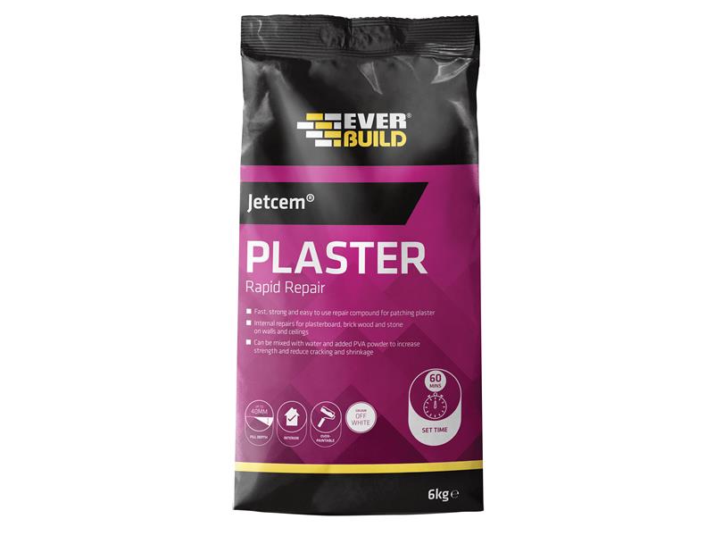 Everbuild Jetcem Quick Set Patching Plaster (Single 6kg Pack)