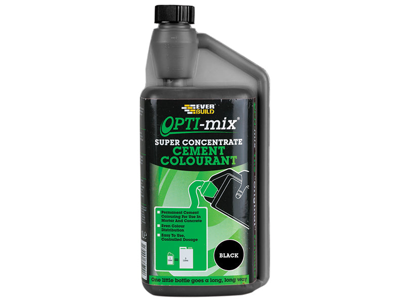 Everbuild Opti-Mix Cement Colourant Black 1 litre