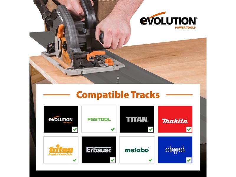 Evolution R185CCSX Circular Track Saw Kit