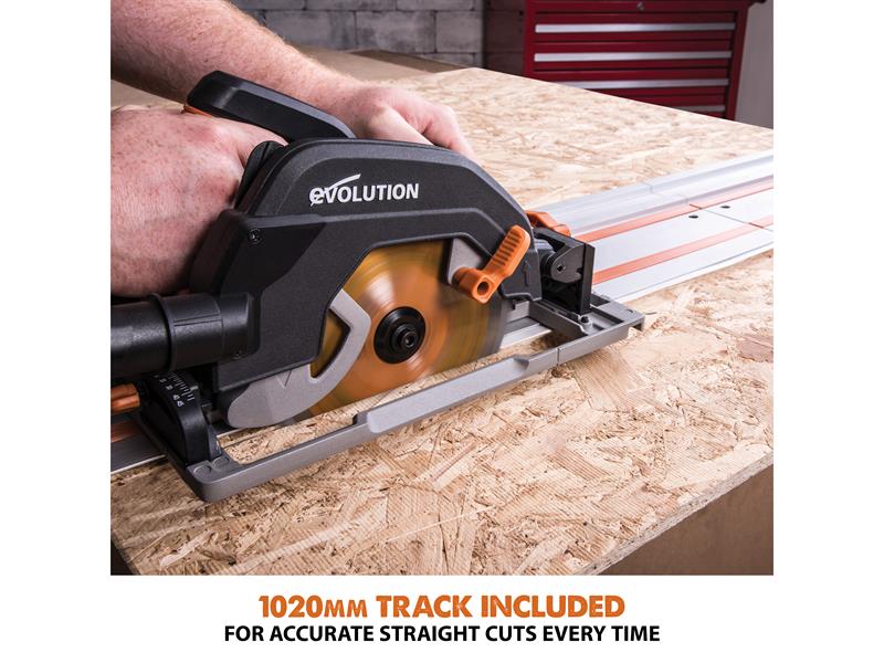 Evolution R185CCSX Circular Track Saw Kit