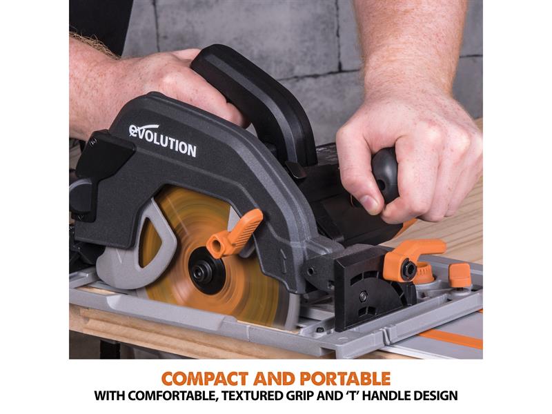 Evolution R185CCSX Circular Track Saw Kit