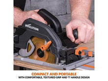 Load image into Gallery viewer, Evolution R185CCSX Circular Track Saw Kit