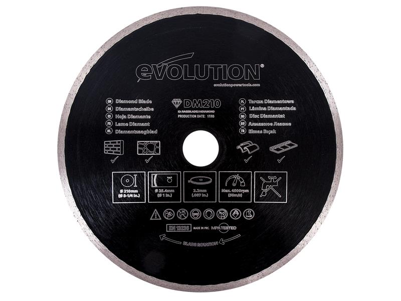 Evolution Diamond Blade, Continuous Rim