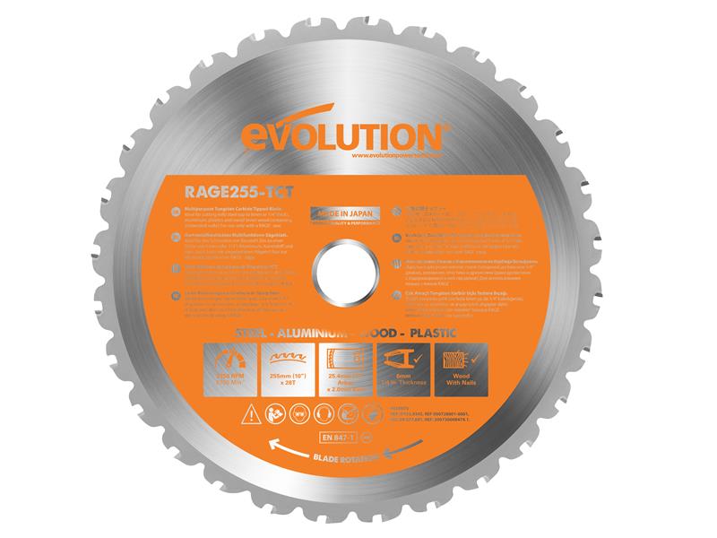 Evolution Diamond Blade, Continuous Rim