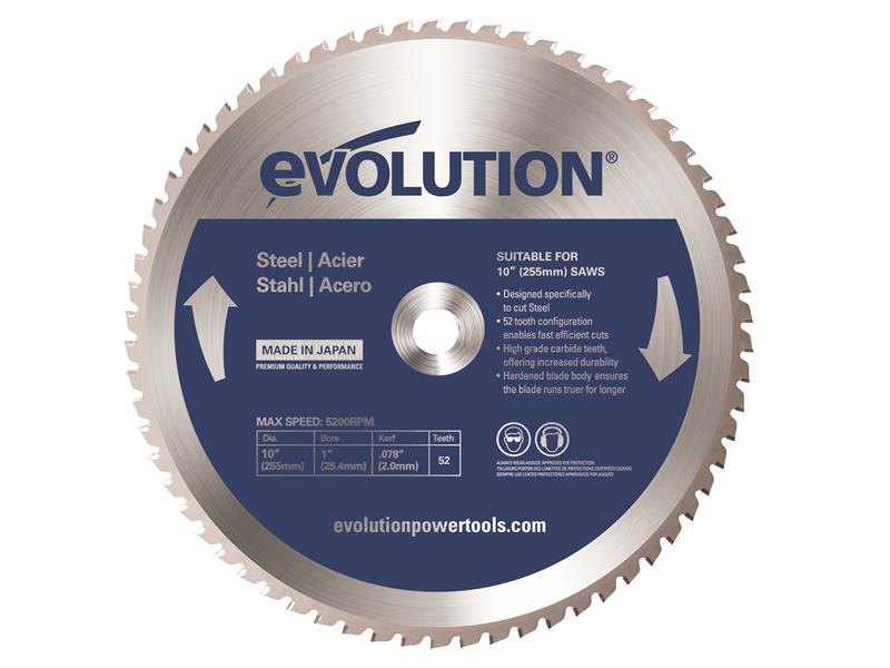 Evolution Mild Steel Cutting Mitre Saw Blade