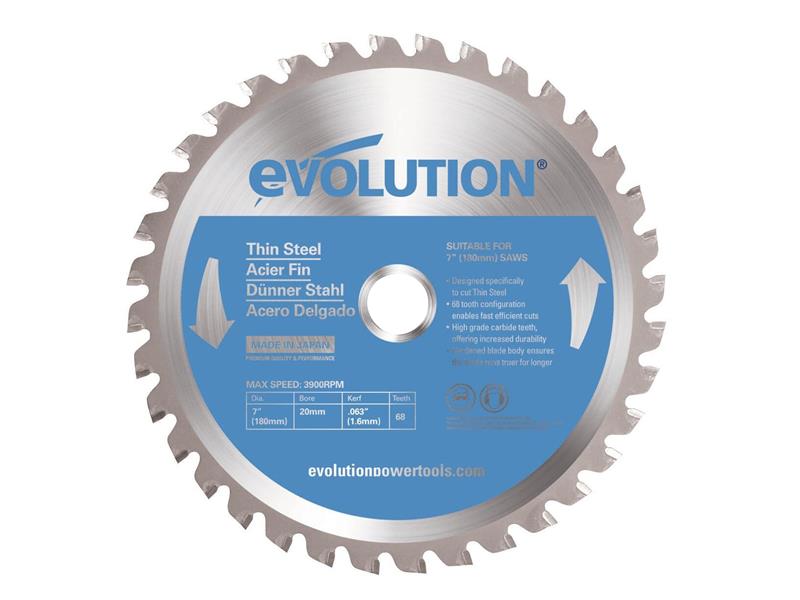 Evolution Thin Steel Cutting Circular Saw Blade