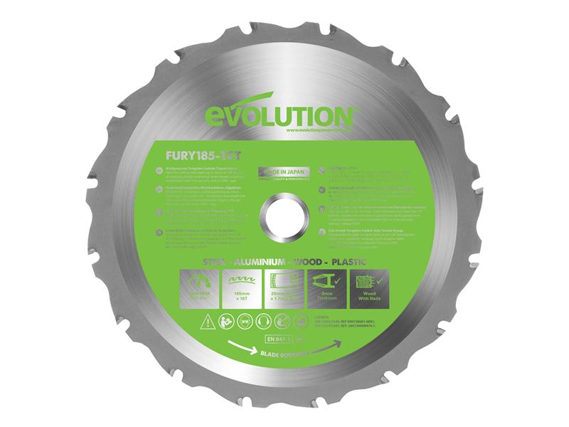 Evolution FURY® Multipurpose TCT Circular Saw Blade