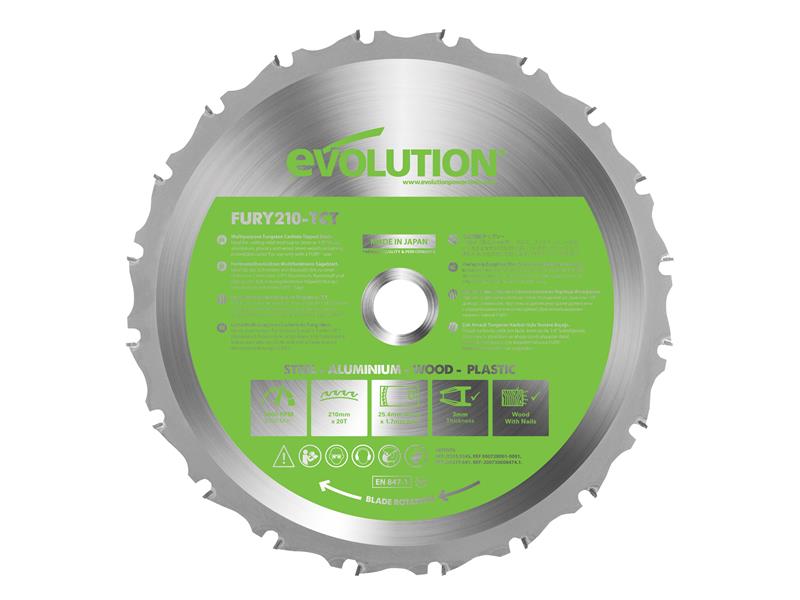 Evolution FURY® Multipurpose TCT Circular Saw Blade