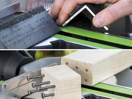 Evolution F210SMS TCT Multi-Material Sliding Mitre Saw 210mm 1200W 240V