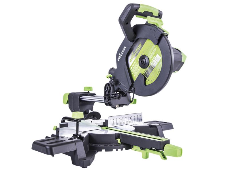 Evolution F255SMS TCT Multi-Material Sliding Mitre Saw 255mm 1600W 240V