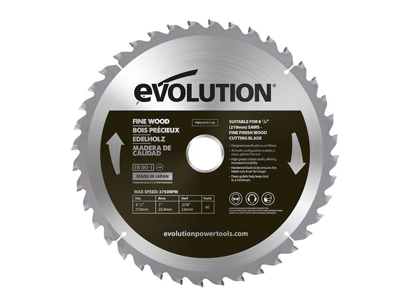 Evolution Fine Wood Mitre/Table Saw Blade