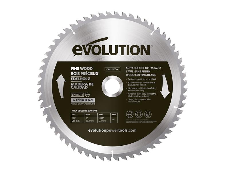 Evolution Fine Wood Mitre/Table Saw Blade