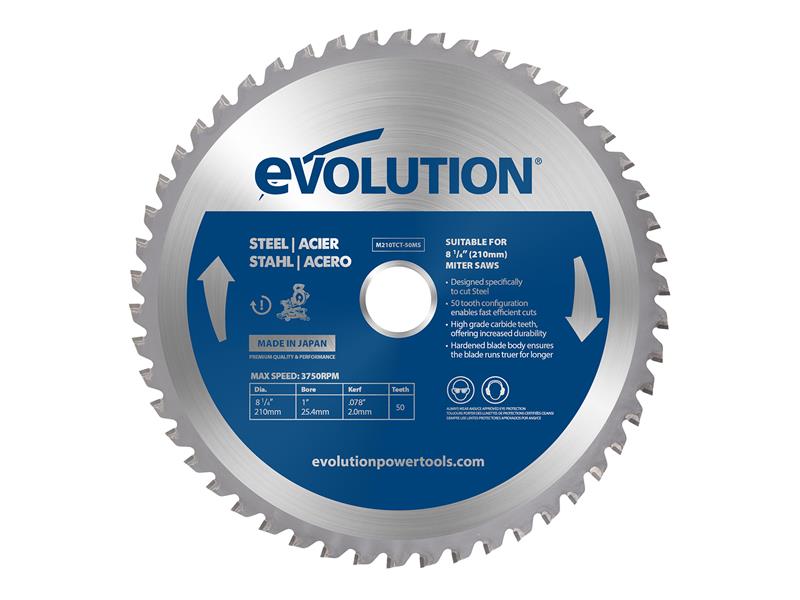 Evolution Mild Steel Cutting Mitre Saw Blade