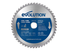 Load image into Gallery viewer, Evolution Mild Steel Cutting Mitre Saw Blade