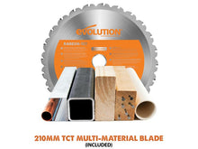 Load image into Gallery viewer, Evolution R210SMS+ Pro Sliding Mitre Saw