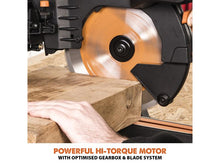 Load image into Gallery viewer, Evolution R255SMS-DB+PRO Mitre Saw + Blade