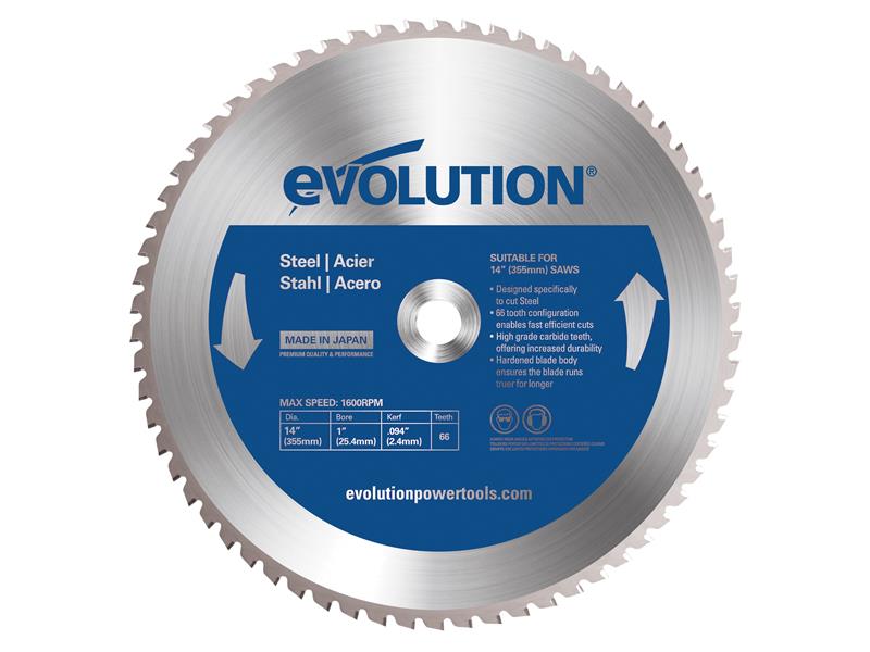 Evolution Mild Steel Cutting Chop Saw Blade