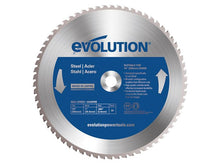 Load image into Gallery viewer, Evolution Mild Steel Cutting Chop Saw Blade