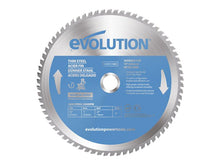 Load image into Gallery viewer, Evolution Thin Steel Cutting Mitre Saw Blade