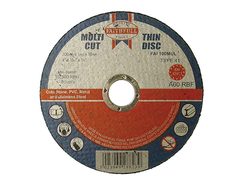 Faithfull Multi-Purpose Cutting Discs