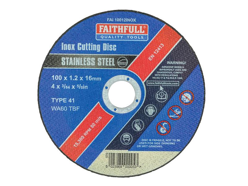 Faithfull Inox Cutting Disc