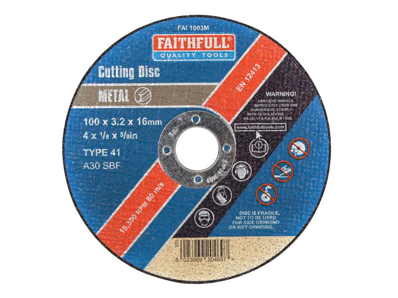 Faithfull Metal Cut Off Disc