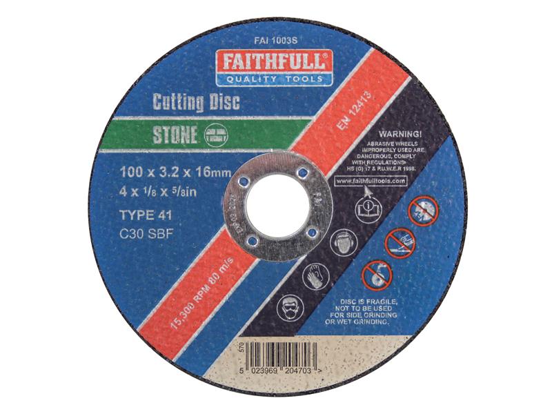 Faithfull Stone Cut Off Disc