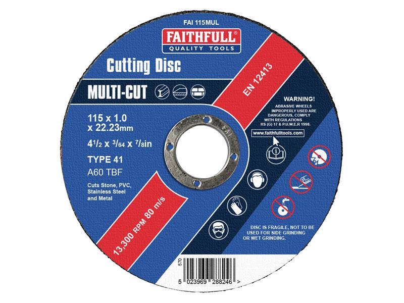 Faithfull Multi-Purpose Cutting Discs