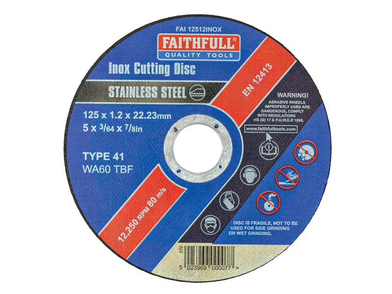 Faithfull Inox Cutting Disc